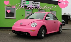 Pink VW Beetle: a Joyful Cliche