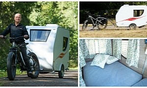 Pint-Sized RV Hupi Is Tailor-Made for e-Bike Towing, With Every Possible Feature Inside