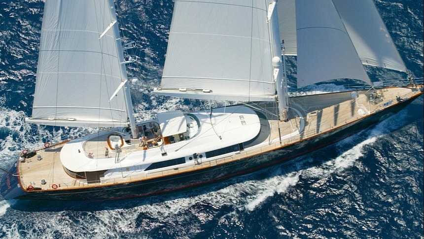 Burrasca was the first in one of the most successful series of large sailing superyachts