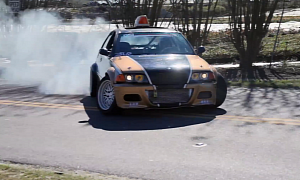 Pizza Delivery Using a Pumped Up BMW E46!