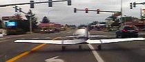 Plane Lands on Washington State Road, Stops at Red Light