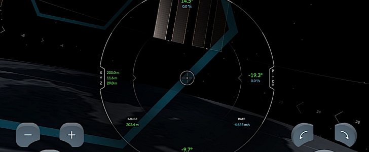 Crew Dragon simulator interface