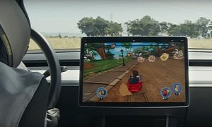 Playing Beach Buggy Racing 2 While Your Tesla Charges Looks Like Fun