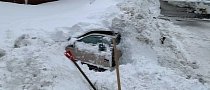 Plow Hits Car Fully Covered in Snow, Police Find Woman Inside