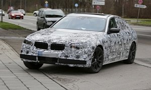 Plug-in Hybrid 2016 BMW G30 5 Series Spied for the First Time
