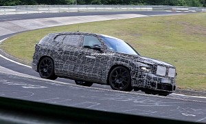 Plug-In Hybrid 2023 BMW X8 M Competition Spied Testing at the Nurburgring