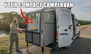 PlugVan Camper Module Is a Complete Campervan Without a Van, Ready to Go in 5 Minutes