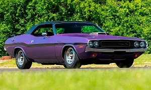 Plum Crazy 1970 Dodge Challenger Is an R/T Trickster, Not Born This Way