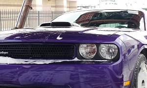 Plum Crazy 2014 Dodge Challenger R/T Shaker Spotted in Detroit