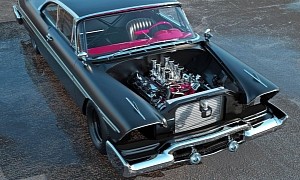Plymouth "Black Fury" Mixes HEMI Muscle and NASCAR Chassis in Dark Rendering
