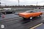 Plymouth Road Runner Drags Chevy Corvette and Buick Regal, One Is a Nine-Second Monster