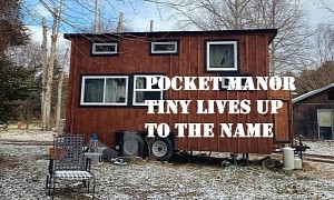 Pocket Manor Is a Tiny House That Hides a Clawfoot Tub and Functional Interior