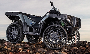 Polaris Debuts Sportsman WV850 H.O. with Terrain Armor Non-Pneumatic Tires
