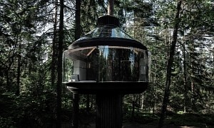 Polestar Builds Full-Scale Habitable and Sustainable Tree House With a Futuristic Design