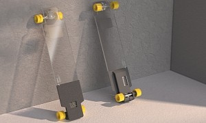 Polestar-Inspired 0.5 Transparent Longboard Concept Looks More Like a Work of Art