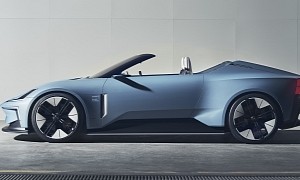 Polestar O2 Concept Is a Fully Electric Sporty Roadster That Comes With Its Own Drone
