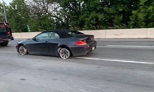 Police Arrest Man Driving BMW on Rims, Tearing up The Highway