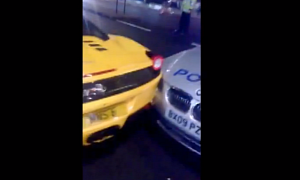 Police BMW Crashes into Ferrari 458 in London