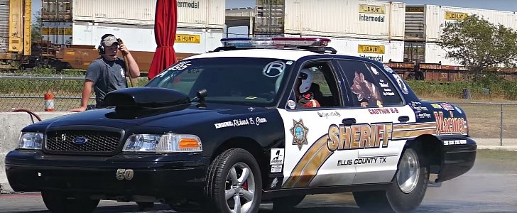 Police Ford Crown Victoria Turned Drag Racer 
