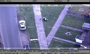 Police Helicopter Chases Scooter Runaway, Ground Troops Get Him after Crashing Twice