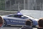 Police Lamborghini Gallardo Goes to the Track: Donut, Hot Lap