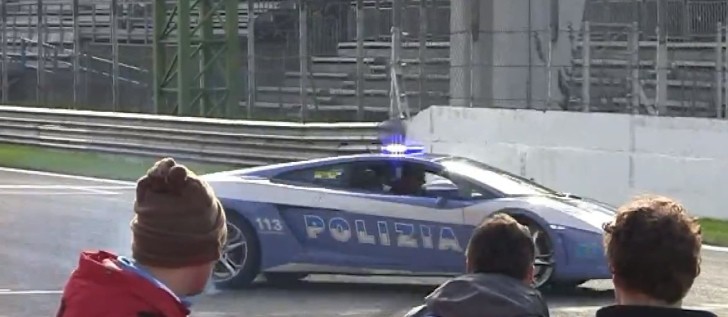 Police Lamborghini Gallardo track