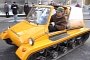 Polish Fiat 126p with Tracks Is Crappiest Yellow Tank Ever