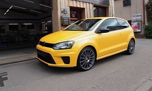 Polo R WRC Looks Good in Sunflower Yellow Wrap