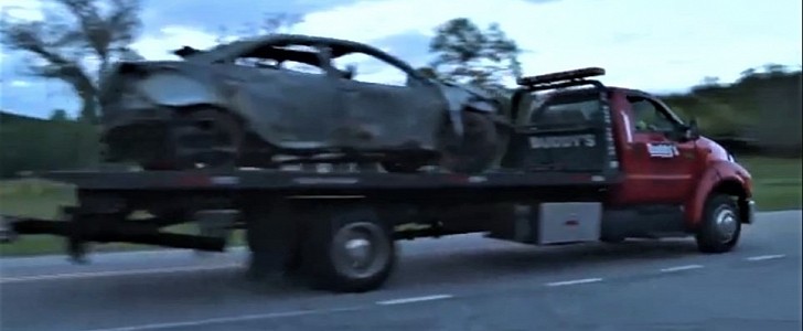 Pontiac G6 burns to the ground after rolling, because it was used for hoarding gasoline