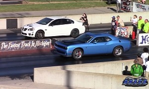 Pontiac G8 Drags CTS-V, Supercharged G8, Hellcat, Shows Who's a Heavy Hitter