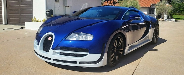 Bugatti Veyron replica based on a 2004 Pontiac GTO is supposedly convincingly close to the original