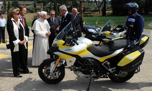 Pope Gets Two Ducati Multistrada Bikes