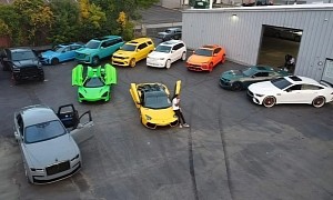 Popular Vlogger C.J.'s Colorful $2M Car Collection Has Almost All Colors of the Rainbow