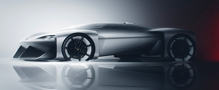 Porsche Electric Hypercar rendering