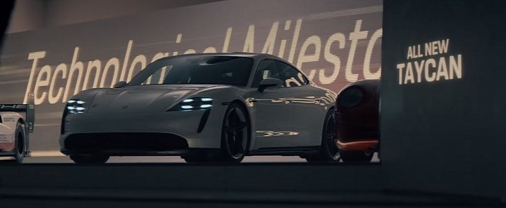 Electric Porsche Taycan Turbo S stars in Super Bowl LIV ad