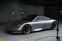 Porsche 35X Manta Rendering Imagines a Beautifully Confused Future 911