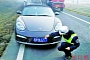 Porsche Driver Modifies License Plate with Toothpaste, Gets Caught by Police