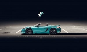 Porsche 718 Boxster GT4 Rendering Brings GT3 RS Elements, Because Why Not?