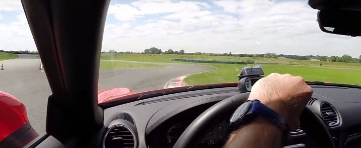 Porsche 718 Boxster S on Magny-Cours track
