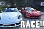 YouTubers Rent Porsche 718 Boxster S and Corvette Z06, Race Them For 135 Miles