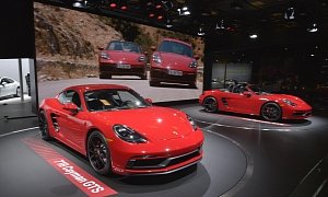 Porsche 718 Cayman and Boxster GTS Are Very Red In Los Angeles