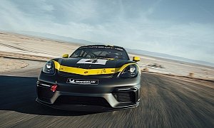 Porsche 718 Cayman GT4 Clubsport Unveiled with Organic Body Parts and More Power