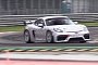 Porsche 718 Cayman GT4 Clubsport Sounds Wild on Monza Circuit