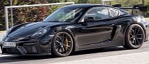 New Porsche 718 Cayman GT4 RS Spotted in Traffic, PDK and All