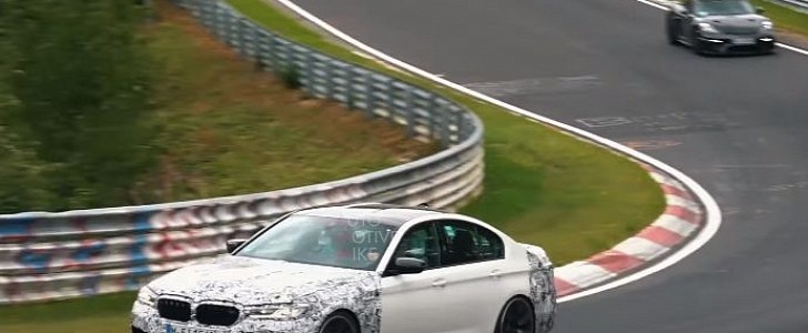 Porsche 718 Cayman GT4 RS Chases 2021 BMW M5 CS on Nurburgring