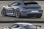 Porsche 718 Cayman GT4 RS Shooting Brake Has More Room for CGI Golf Bags