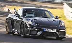 UPDATE: Porsche 718 Cayman GT4 RS Spotted on Nurburgring, Has PDK