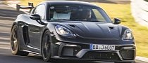 UPDATE: Porsche 718 Cayman GT4 RS Spotted on Nurburgring, Has PDK