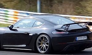 Porsche 718 Cayman GT4 Shows Up on Nurburgring, Debut Imminent