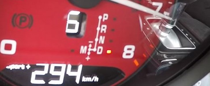 Porsche 718 Cayman GTS on Autobahn